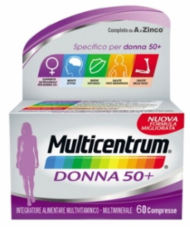 MULTICENTRUM DONNA 50+ 60 COMPRESSE - Farmaciacarpediem.it