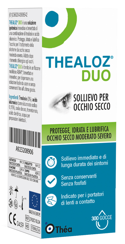 THEALOZ DUO SOLUZIONE OCULARE FLACONE 10 ML - Farmaciacarpediem.it