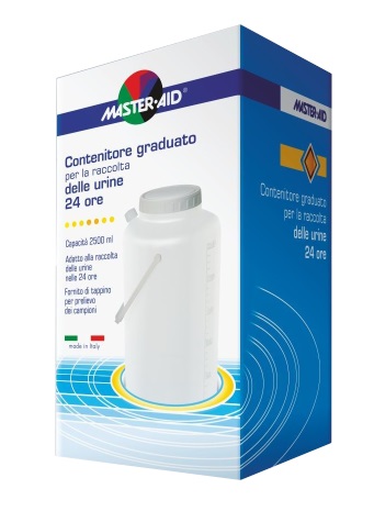 CONTENITORE RACCOLTA URINA MASTER-AID 24 H 2500 ML - Farmaciacarpediem.it