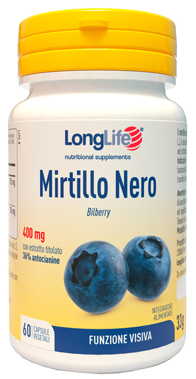 LONGLIFE MIRTILLO ROSSO FORTE 60 VEGICAPS - Farmaciacarpediem.it