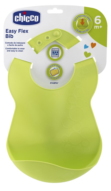 CHICCO BAVAGLINA RIGIDA 6M+ VERDE - Farmaciacarpediem.it