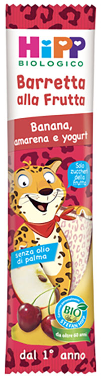 HIPP BIO BARRETTA ALLA FRUTTA BANANA/AMARENA/YOGURT 23 G - Farmaciacarpediem.it