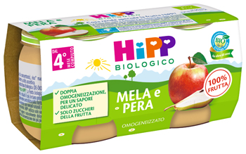 HIPP OMOGENEIZZATO MELA/PERA 2 X 80 G - Farmaciacarpediem.it