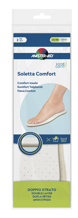 MASTER-AID FOOTCARE SOLETTA COMFORT RITAGLIABILE 2 PEZZI I1 - Farmaciacarpediem.it