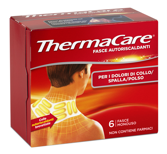 FASCE AUTORISCALDANTI A CALORE TERAPEUTICO THERMACARE COLLO/SPALLA/POLSO 6 PEZZI - Farmaciacarpediem.it