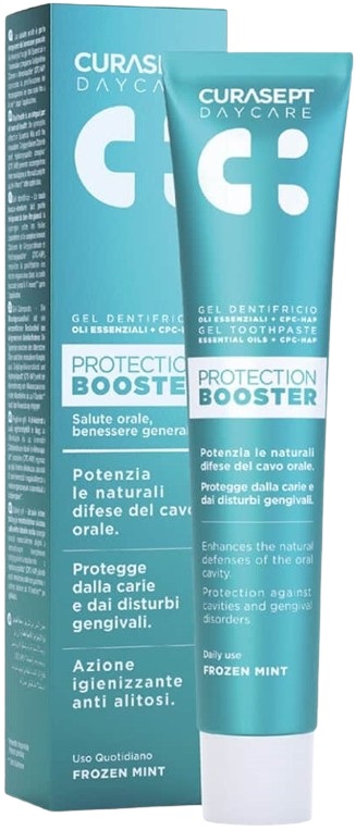CURASEPT DAYCARE DENTIFRICIO PROTECTION BOOSTER FROZEN MINT 75 ML - Farmaciacarpediem.it