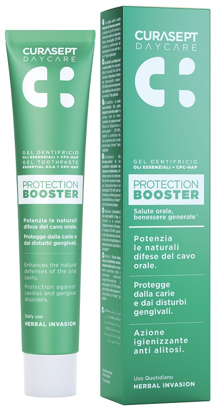CURASEPT DAYCARE DENTIFRICIO PROTECTION BOOSTER HERBAL INVASION 75 ML - Farmaciacarpediem.it