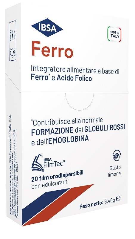 FERRO IBSA 20 FILM ORODISPERSIBILI - Farmaciacarpediem.it