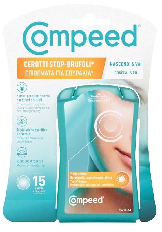 COMPEED CEROTTI STOP BRUFOLI NASCONDI & VAI 15 PEZZI - Farmaciacarpediem.it