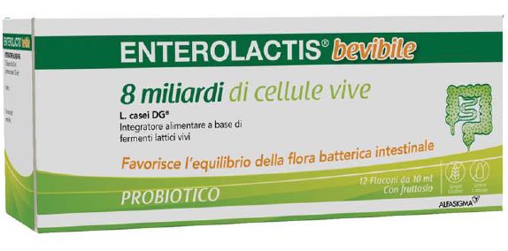 ENTEROLACTIS BEVIBILE 12 FLACONCINI X 10 ML - Farmaciacarpediem.it
